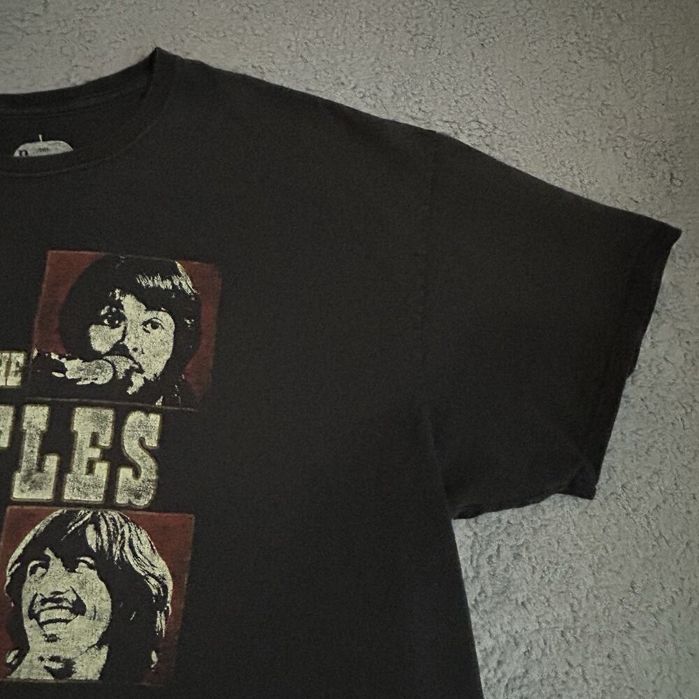 The Beatles T Shirt Adult Size 2XL Black Band Short Sleeve Graphic T Apple Corp - Picture 5 of 11